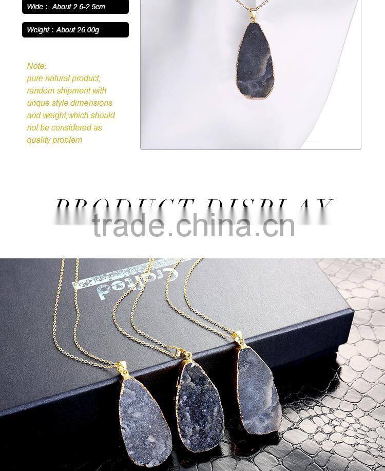 Wholesale New design cool gemstone alloy necklace