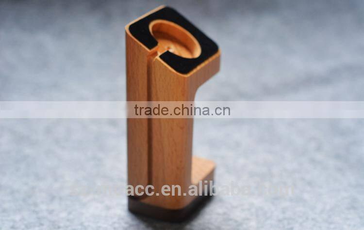 Strong and light Natural wood watch stand watch display stand for apple watch