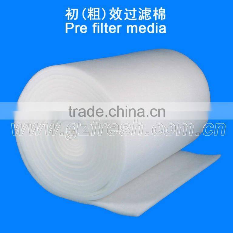 Spray booth air filter media