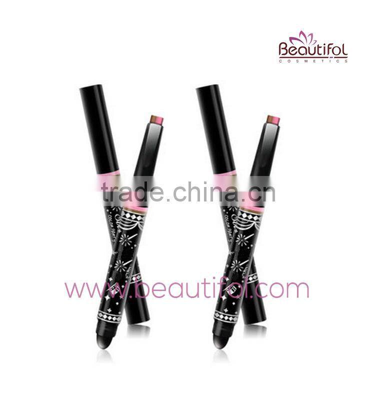 Eyeshadow pencil, multi-colored shimmer eye shadow stick, easily colored and remove cosmetics makeup