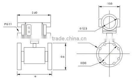 Intelligent digital water electromagnetic flow meter