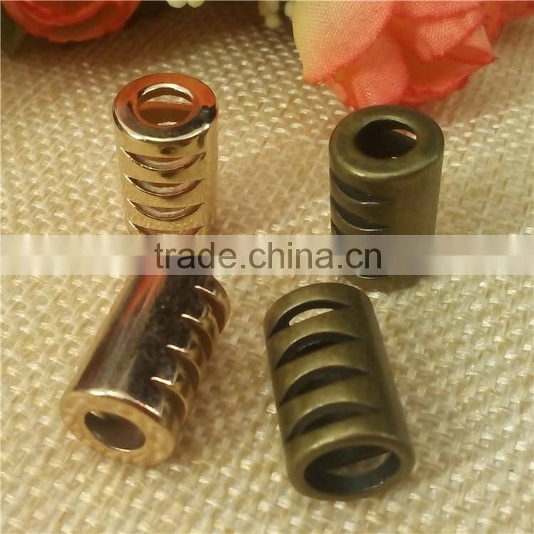 black cord end bucket shape cord end decorative cord ends