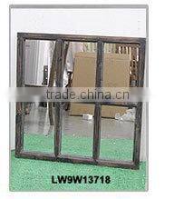 Vintage wood frame cosmetic dressing table mirror