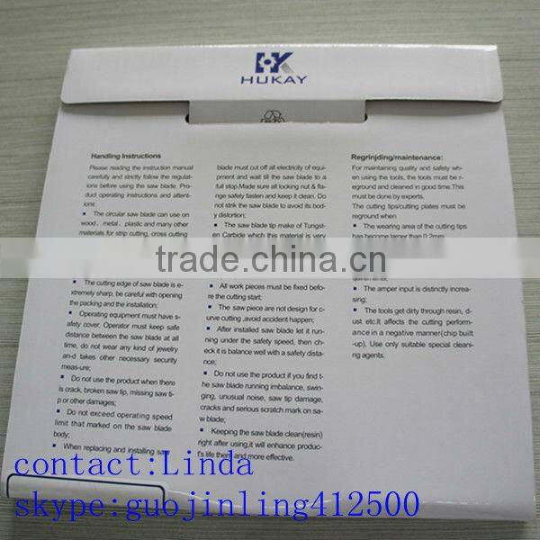 Hukay saw blade used on multi blade rip saw