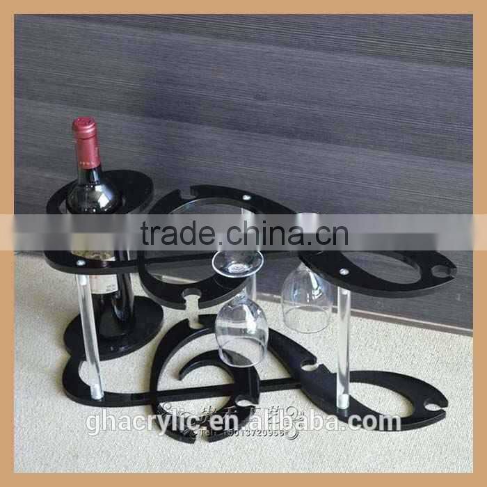 acrylic wine rack black color