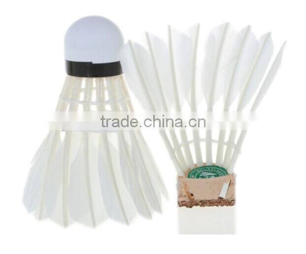 Training Head Cheap Aeroplane Shuttlecock Goose Feather Badminton