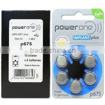 Good Quality Zinc Air Battery POWER ONE battery button cell batteries