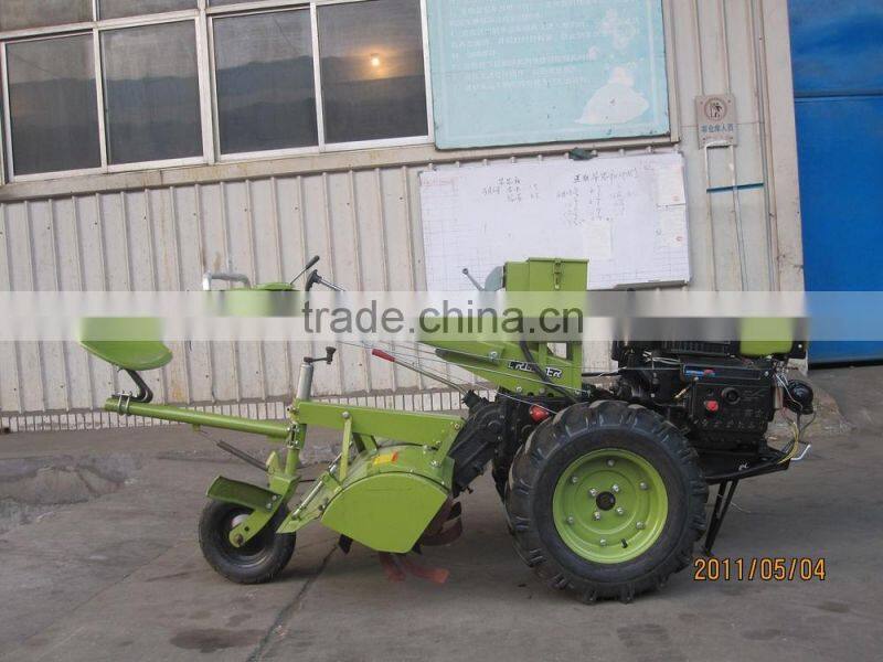 shuhe walking tractor with potato harvester, 8, 10, 12, 15hp