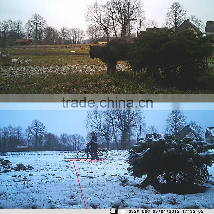 Adjustable PIR range 12-15M deer hunting trail camera with 3G function