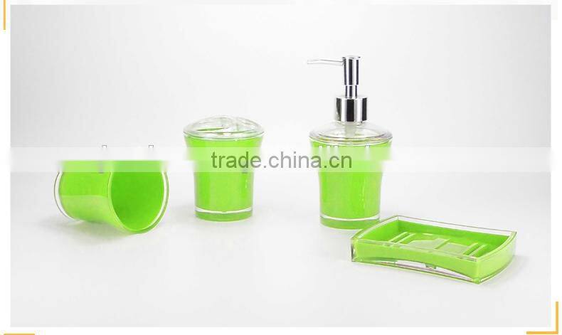 4pcs plastic bathroom sets in competitive price and high quality