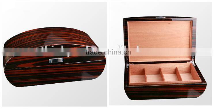 Unique design luxurious wooden humidor cigar box