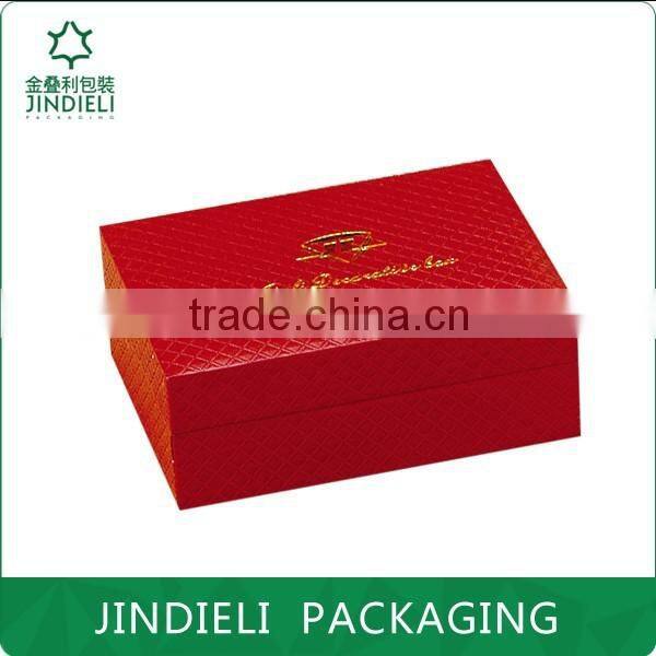 red beauty watch jewelry box package