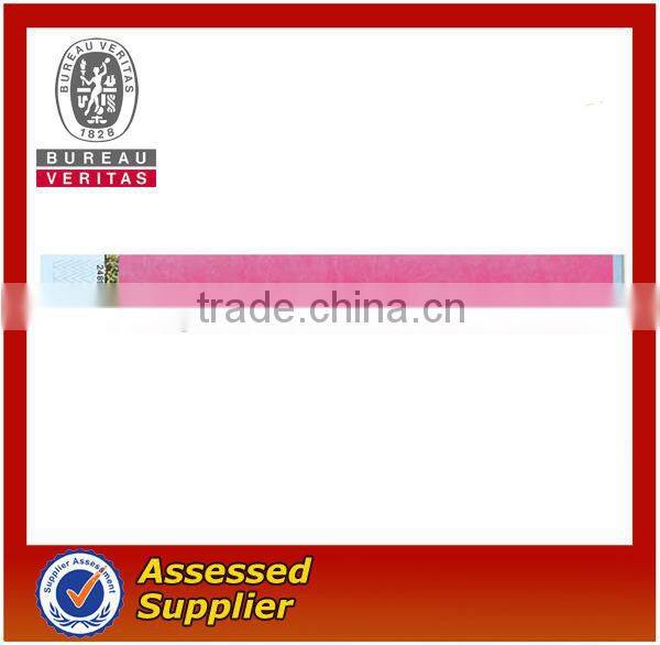 Printed tyvek wristbands