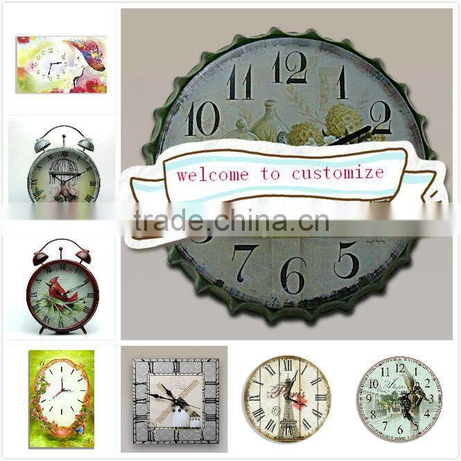 Europe style small table clock home decor
