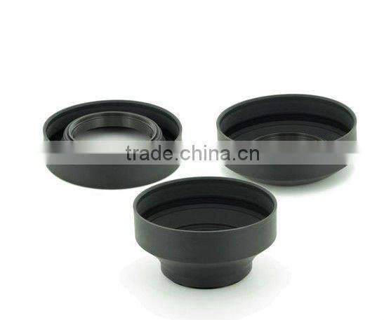 Rubber lens hood