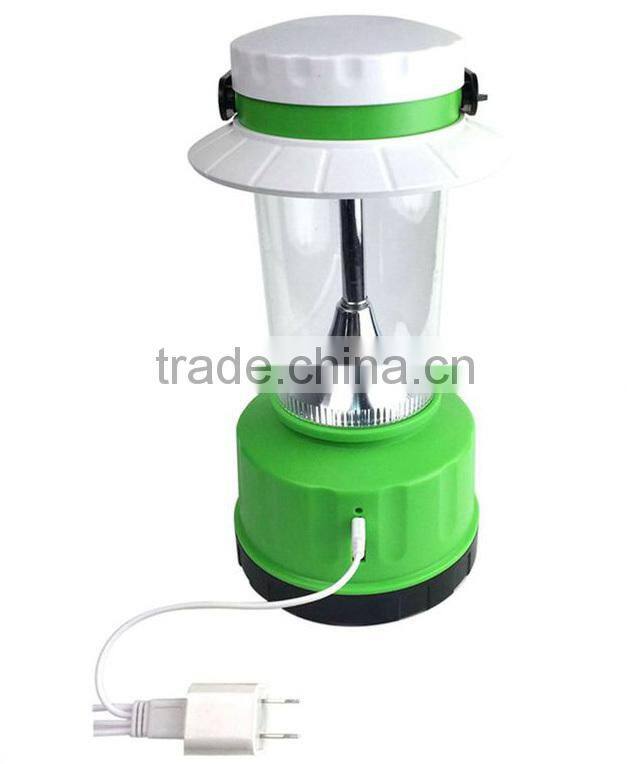 2015 HOT SELLING PORTABLE SOLAR CAMPING AND HANGING LED LAMP WITH WIFI FUNCTION AND DUAL USB PHONE CHARGER