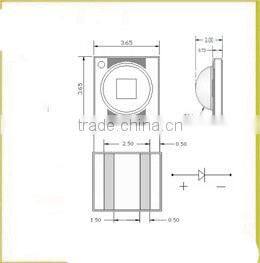 High quality 3w IR led 850nm 3535 high power LED diode