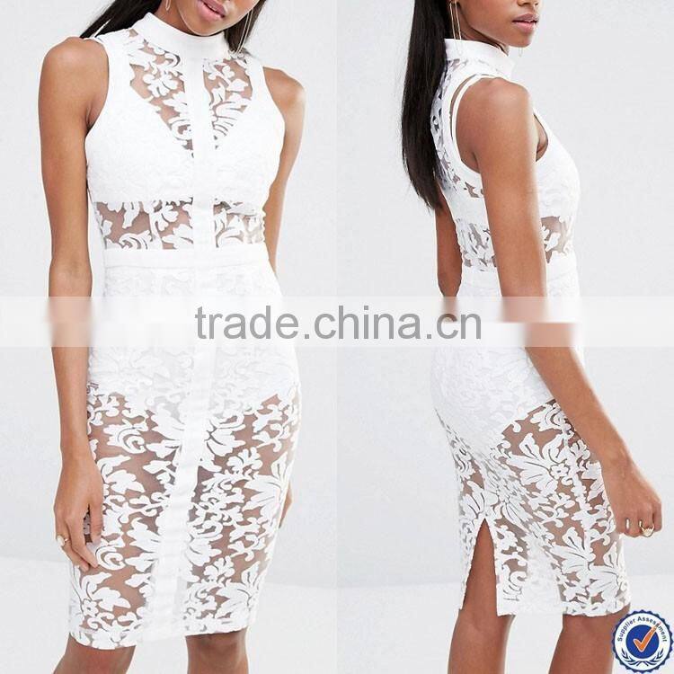 ladies designer office dresses long sleeve knitted wear scoop neck midi work dress