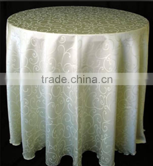 120'' High quality jacquard table cloth for hotel