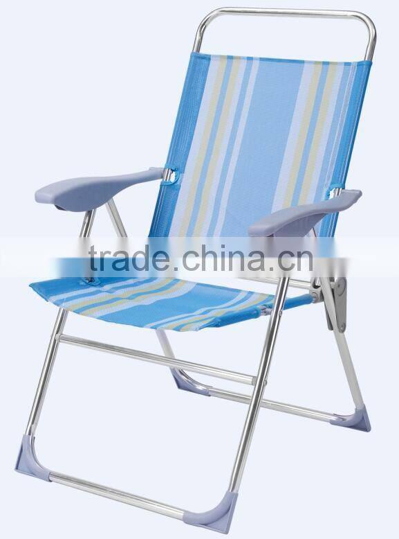 Lightweight adjustable folding aluminum folding beach chair
