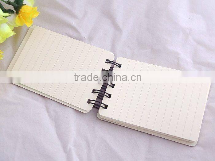 shape die cut double spiral mini cute journals A7
