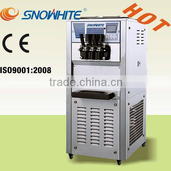 Floor Standing 3 Flavors 30-40L/h Vertical Quality Soft Yogurt Machine (Skype:nikki.woo88)