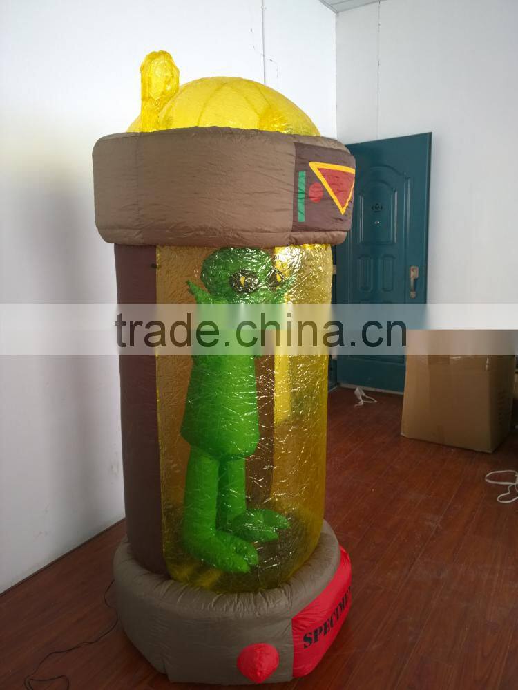 DJ-XT-18 green inflatable alien ET in the storage crazy home decoration lighted