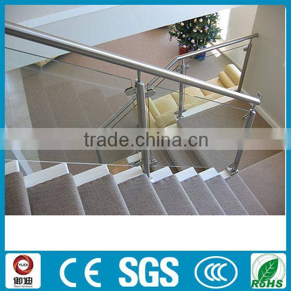 YUDI SUS304/316 Indoor stairway/balcony/porch railing/handrail designs