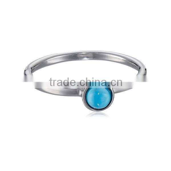 Size 7 Sterling Silver Turquoise Gemstone Ring