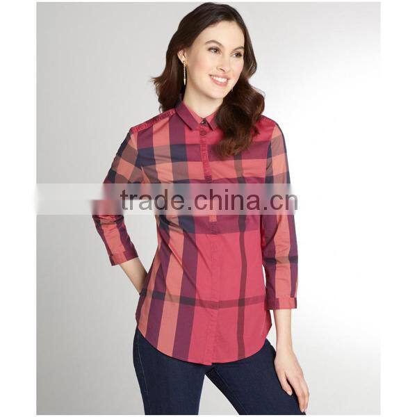 high level carded cotton plain dyed fabric printed shirt textile for printed shirt