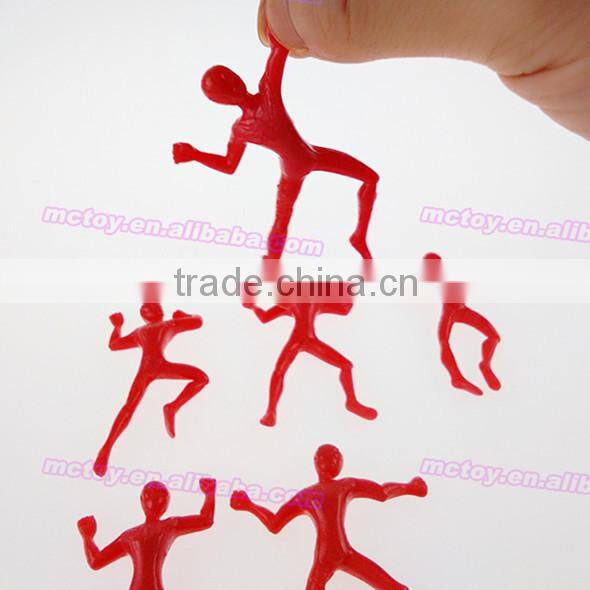 sticky acrobat tpr toys sticky man toy fashion sticky wall toys