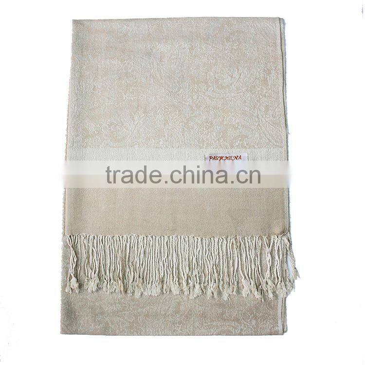 Fashion Reversible colors pashmina shawls canada Paisley Jaquard