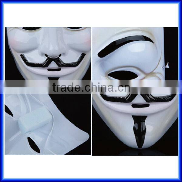 Hot anonymous resin V for vendetta mask for adult costume cosplay, odor eliminating masquerade masks halloween party masks