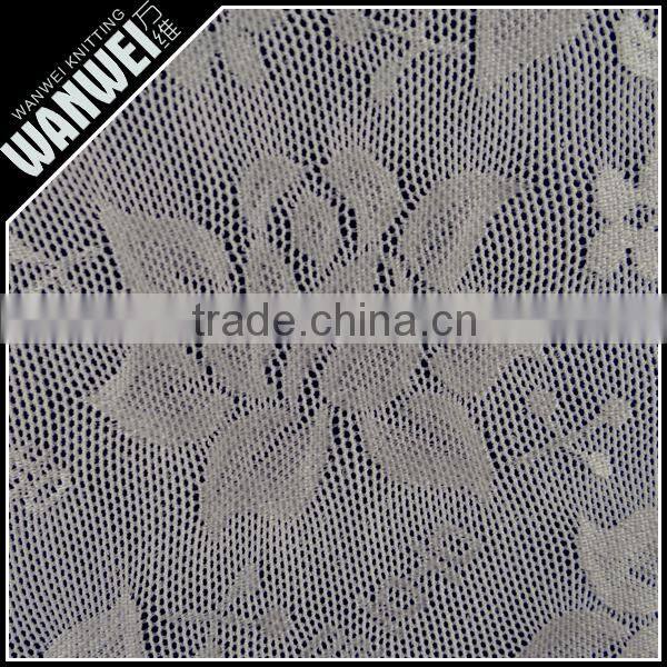 flat peony designer flower gray resilient and bright nylon spandex lace fabric for spring and summer dress wholesale 4176