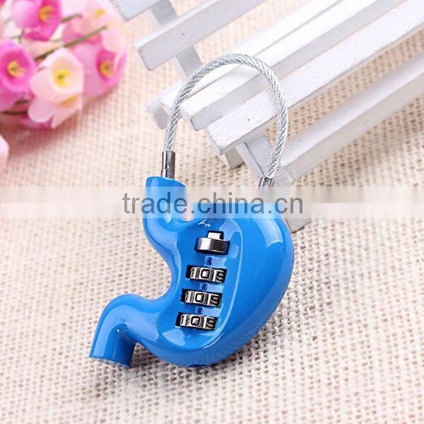 New Design znic alloy original shaped combination locks wholesale