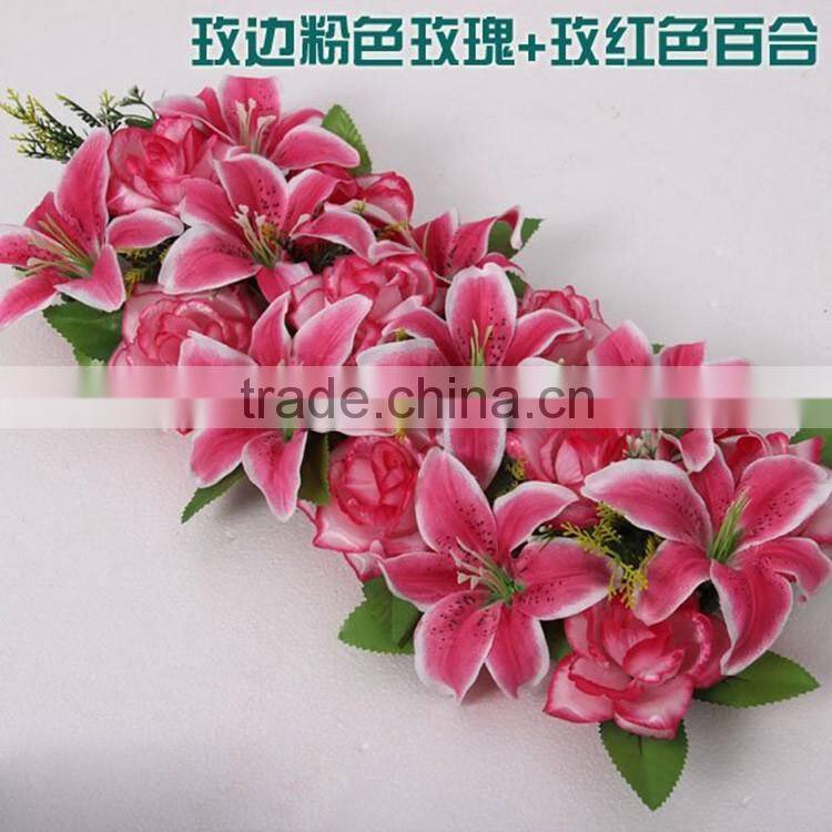Artificial flower wall for wedding backdrop & stage background decoration