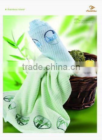 100% bamboo solid color dobby terry hotel towel