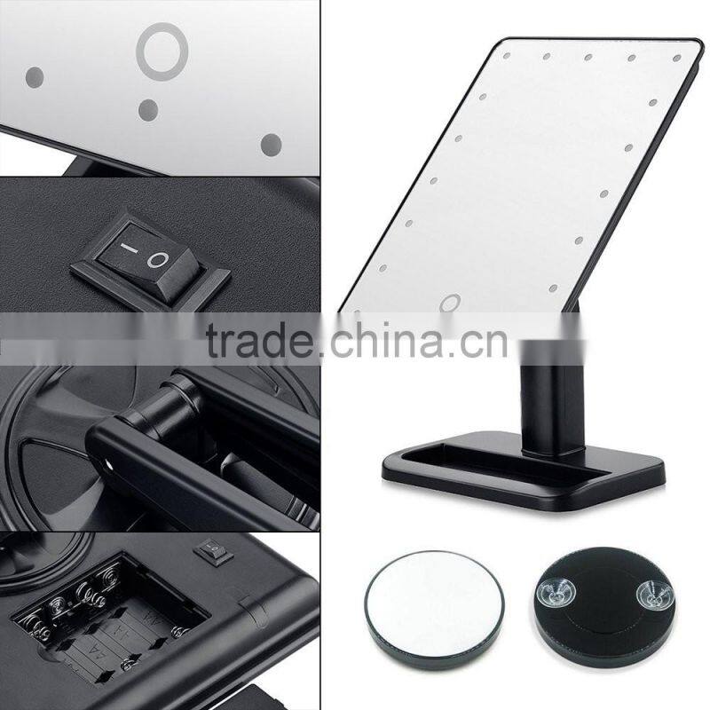 Vanity Mirror with LED Bulbs make up mirror for beauty