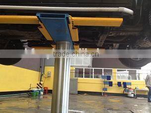 single post under-ground car washing lift saving space