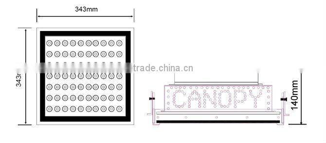 Mini340 LED canopy light 100W for Filling Station with ETL,TUV,CE,ATEX,IP66,SAA approved