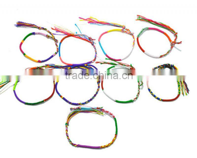 Hot selling Pormotion gift Handmade multi-colour Friendship Bracelet