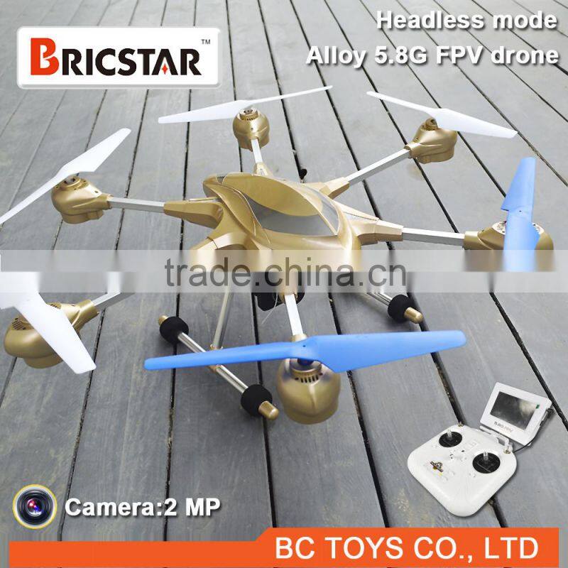 Radio control uav aircraft flying helicopter with camera and gps.