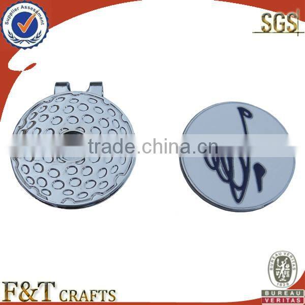 customized sport magnet golf hat clips with ball markers