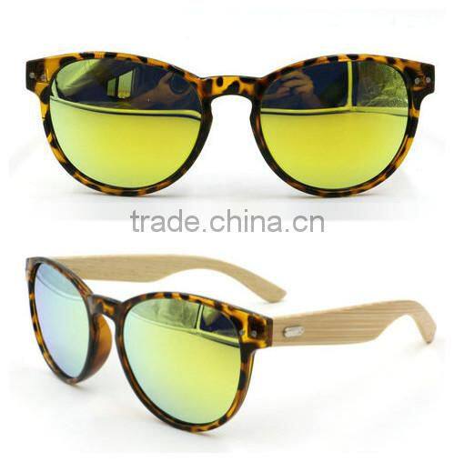 2016 hot selling mirror polarized lens wholesale wooden way leg sunglasses