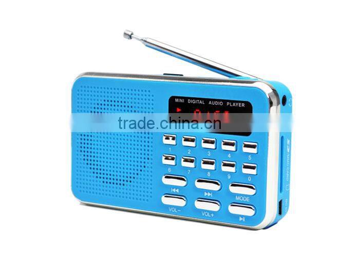 Robot-228 portable card speaker,mini speaker with TF/Micro SD card/USB disks,radio fm