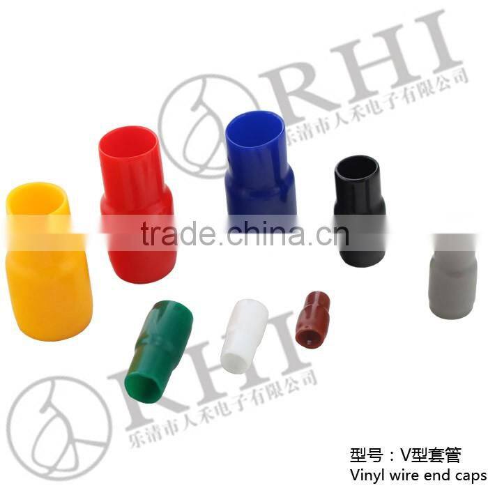 wiring accessory vinyl wire end caps , terminal sleeves