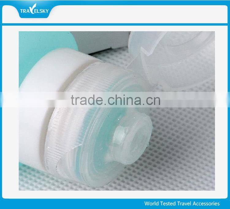 Portable mini travel set silicone travel bottle