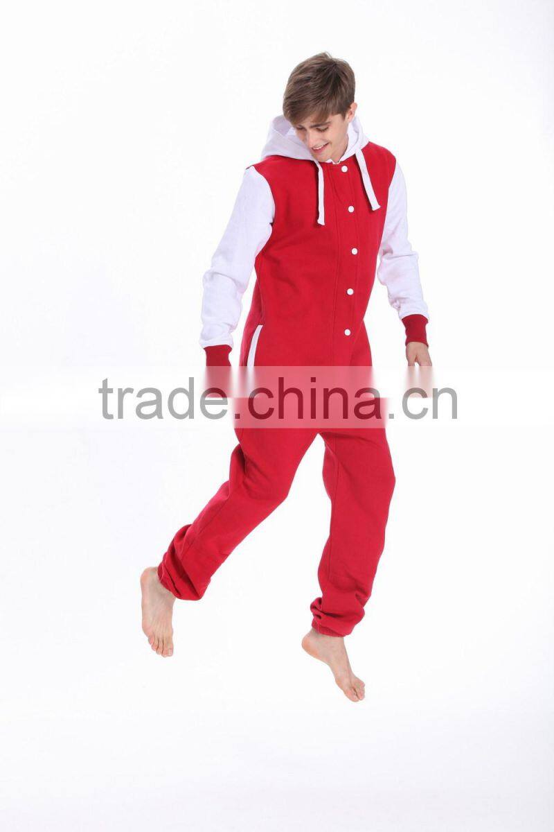 New arrival onesie jumpsuit one piece jump in suit zipped hoodie