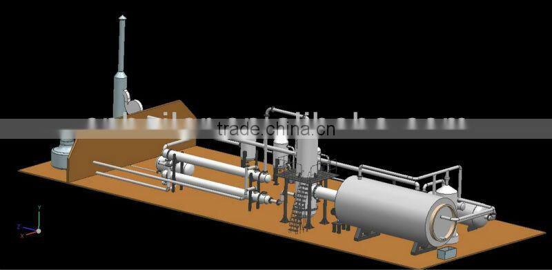 Waste tyre pyrolysis factory