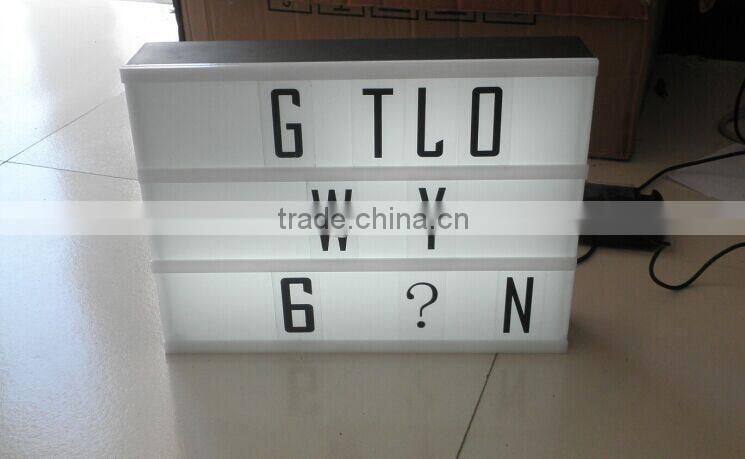 Battery Operated Led Light Box With Letters
